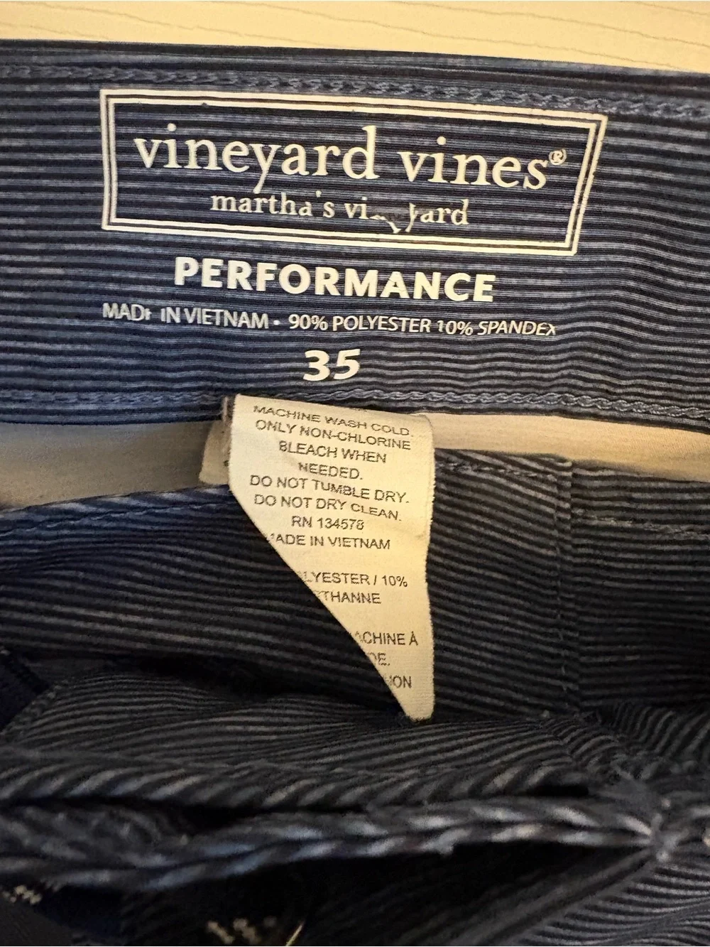 Vineyard Vines Navy Heather Swim Board Shorts